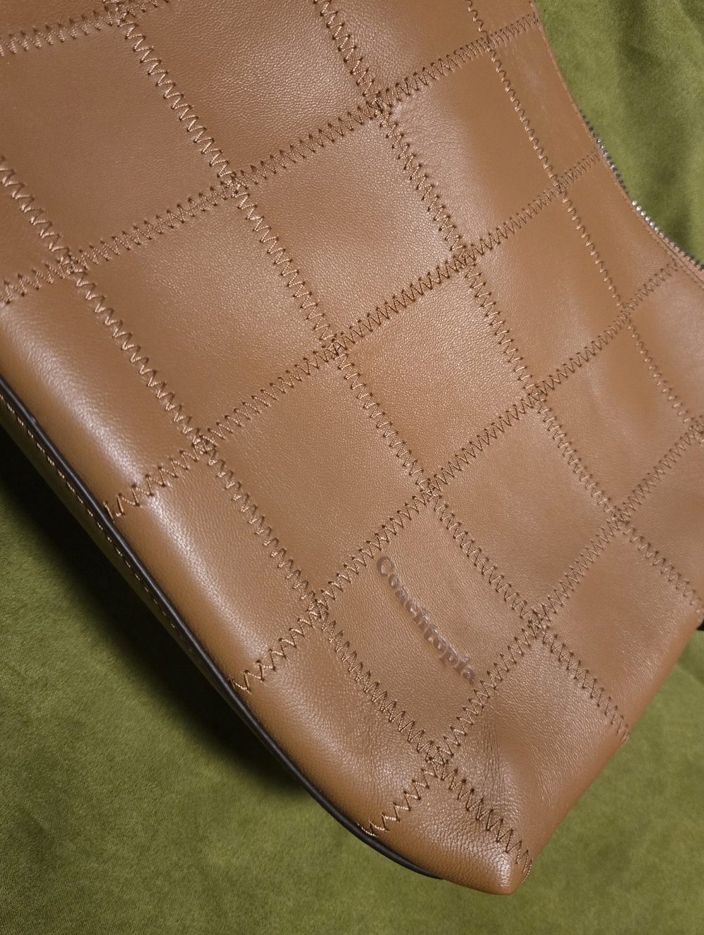 Coachtopia Alter Ego Shoulder Bag In Checkerboard Upcrafted Leather - Picture 3 of 7